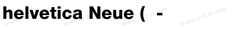 helvetica Neue中(西方字体转换